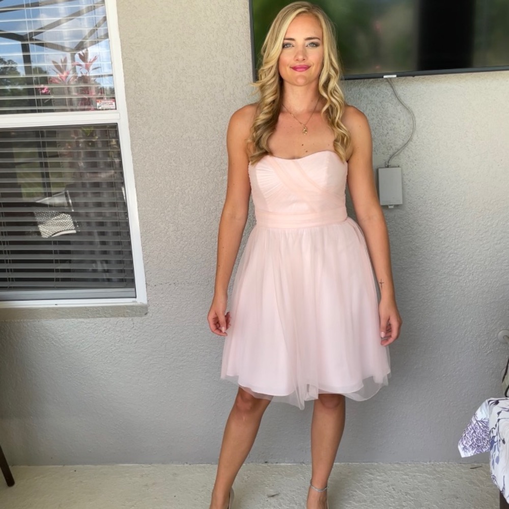Beautiful soft pink chiffon dress